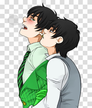 Outerwear Cartoon Mangaka Homo sapiens, bubble tea anime, mammal, black  Hair png