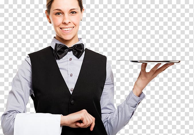 Waiter Tray Dish Woman, others transparent background PNG clipart