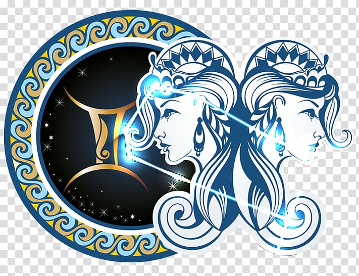 side by side face of woman sticker, Gemini Astrological sign Zodiac Horoscope Astrology, gemini transparent background PNG clipart