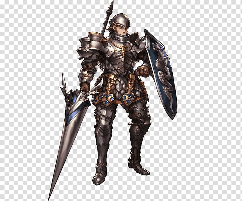 Granblue Fantasy Knight Dungeons & Dragons Pathfinder Roleplaying Game Body armor, spear transparent background PNG clipart