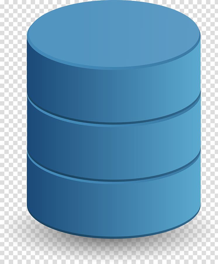 blue cylindrical illustration, Oracle Database Database server , Database Symbol transparent background PNG clipart