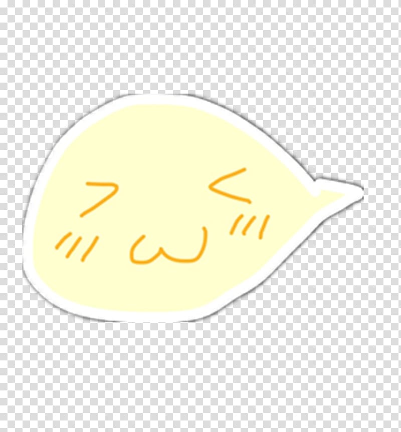 Material Yellow Font, Smile dialog transparent background PNG clipart