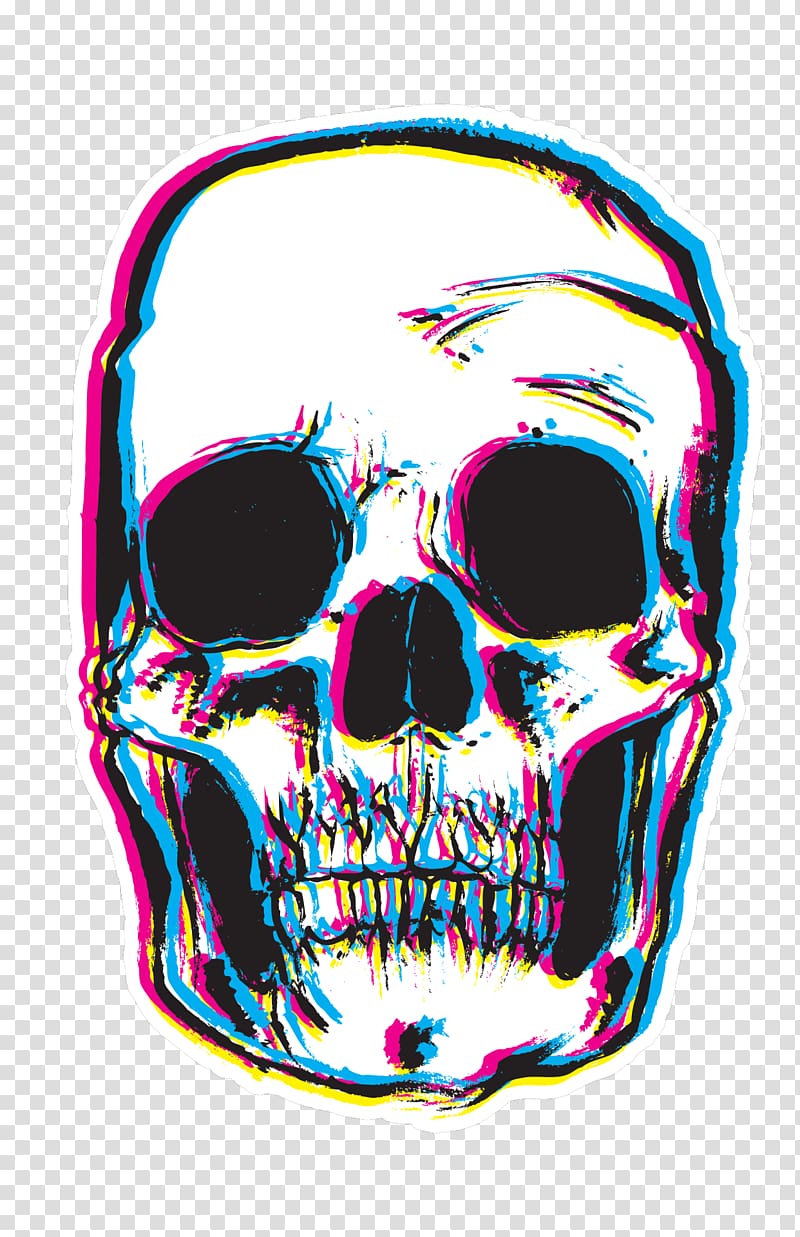 T-shirt Hoodie Sticker Skull Polyester, skull transparent background PNG clipart