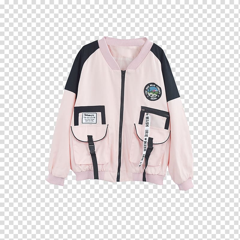 Baseball uniform Coat, Pink baseball uniform transparent background PNG clipart