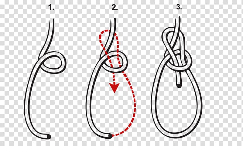 Double bowline Knot Turn Rope, rope transparent background PNG clipart