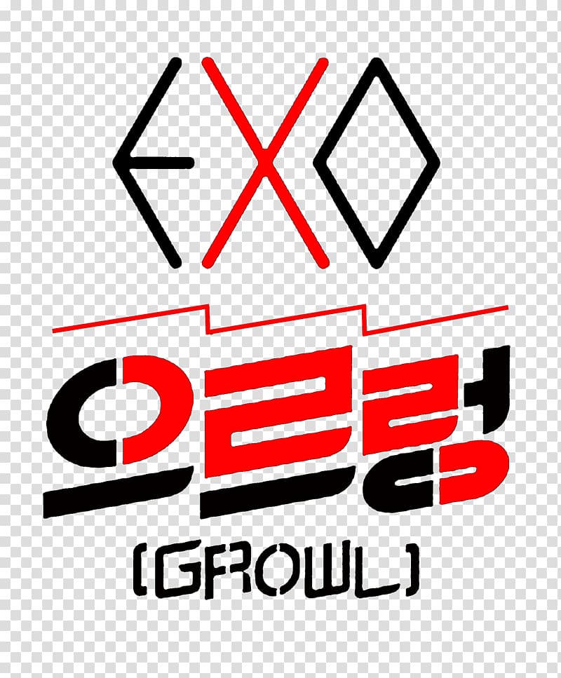 EXO Growl SM Town S.M. Entertainment Sticker, EXO transparent background PNG clipart