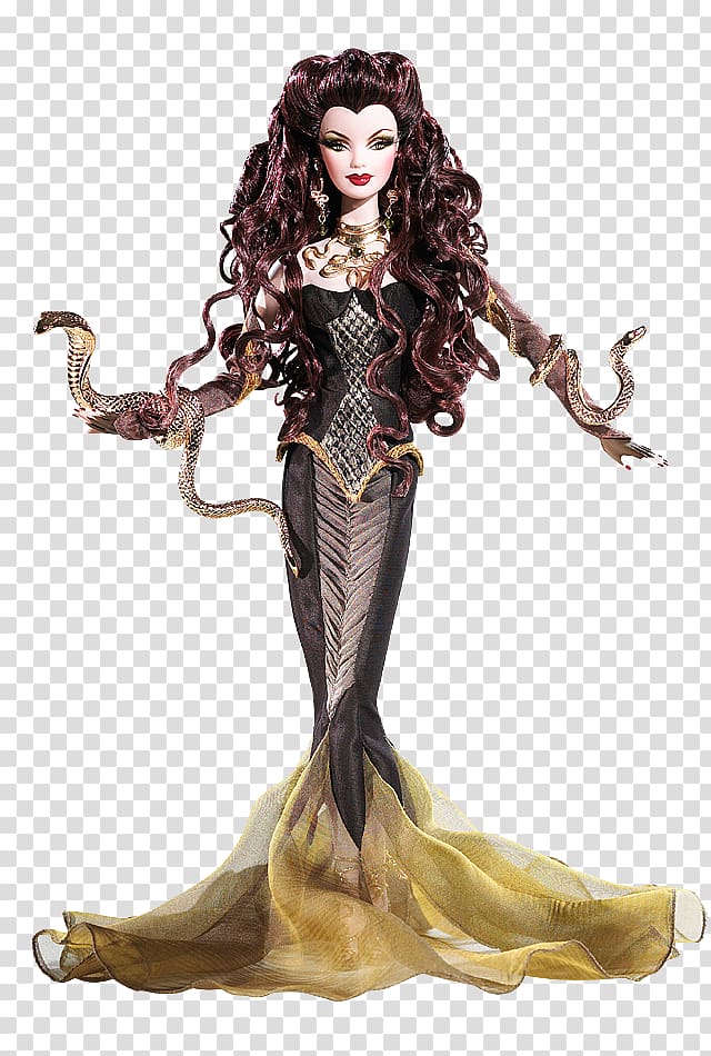 Barbie Doll As Medusa Amazon.com, Goddess transparent background PNG clipart