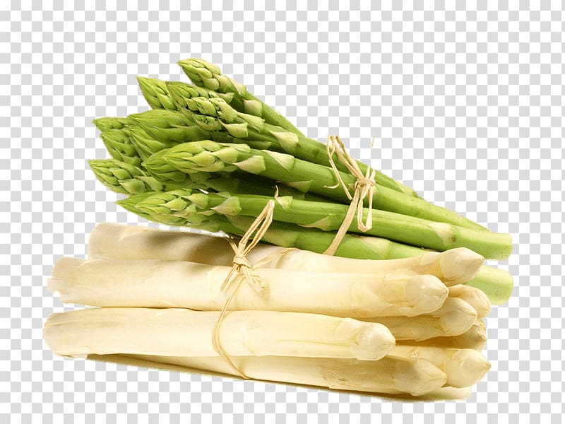 green vegetable illustration, White and Green Asparagus transparent background PNG clipart