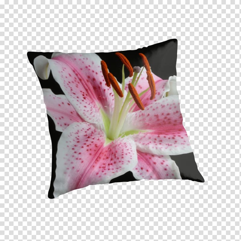 Throw Pillows Cushion Lily 'Stargazer' Lilium, pillow transparent background PNG clipart