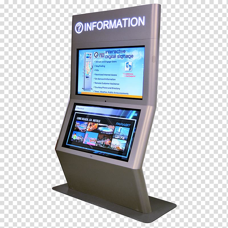 Digital Signs Electronic signage Computer Monitors Information, digital signage transparent background PNG clipart