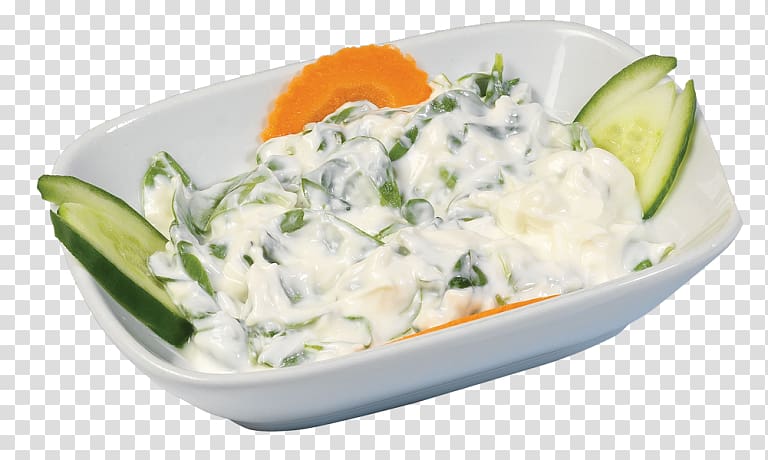 Raita Vegetarian cuisine Tarator Tzatziki Meze, salad transparent background PNG clipart