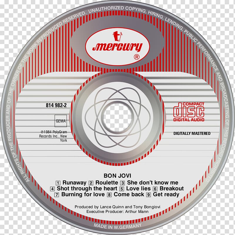 Compact disc Bon Jovi HD DVD Blu-ray disc Disk , dvd transparent background PNG clipart
