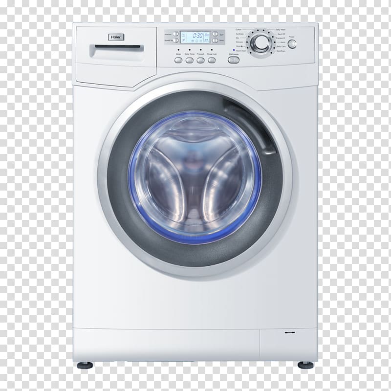Washing Machines Haier Home appliance European Union energy label Combo washer dryer, washing machine transparent background PNG clipart