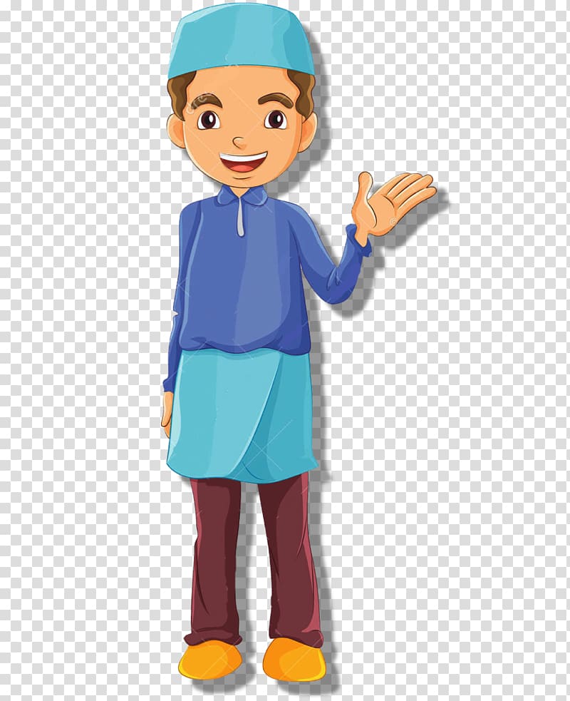 blue and teal suited man , Muslim Islam Child, muslim transparent background PNG clipart