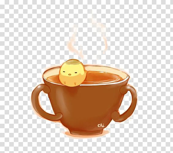 Masala chai Pixiv Drawing Anime Illustration, Cartoon cup