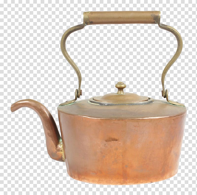 Copper Patina Metal Kettle Brass, kettle transparent background PNG clipart