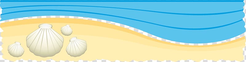 Cartoon Material Illustration, Summer Beach element effect transparent background PNG clipart