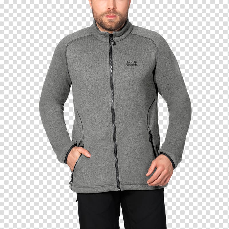 Jacket T-shirt Coat Clothing Tracksuit, light grey transparent background PNG clipart