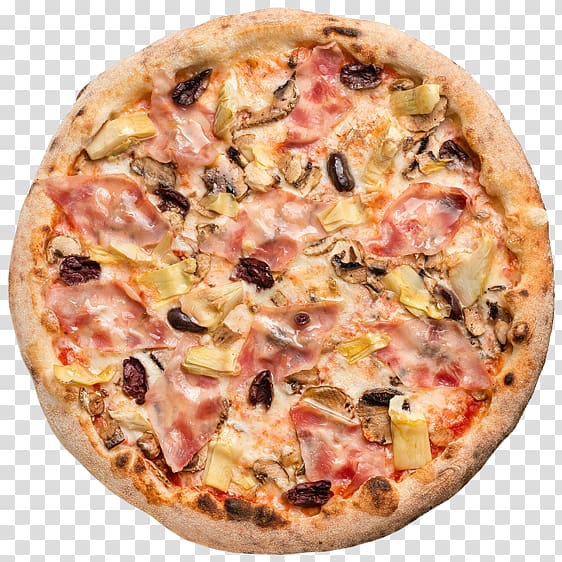 Pizza delivery Ham Restaurant, pizza ingredient transparent background PNG clipart