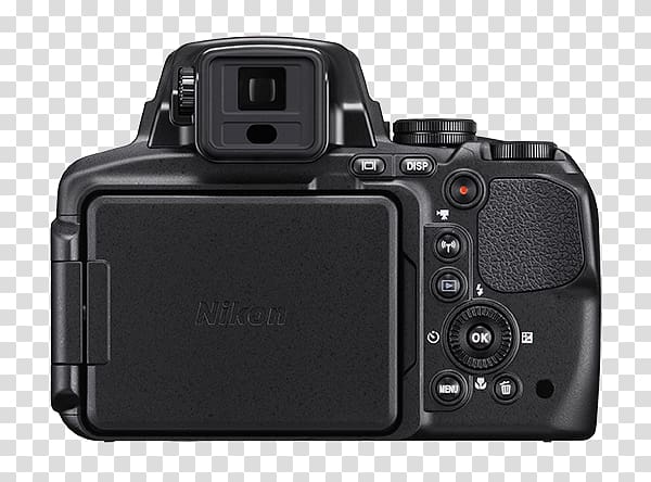 Point-and-shoot camera Bridge camera Nikon Zoom lens, Camera transparent background PNG clipart