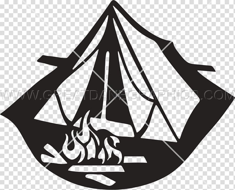 Tent Wall decal Sticker Camping , camp fire transparent background PNG clipart