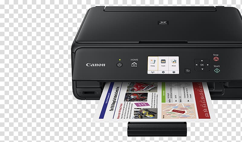 Paper Canon PIXMA TS5050 Printer Inkjet printing, Canon printer transparent background PNG clipart