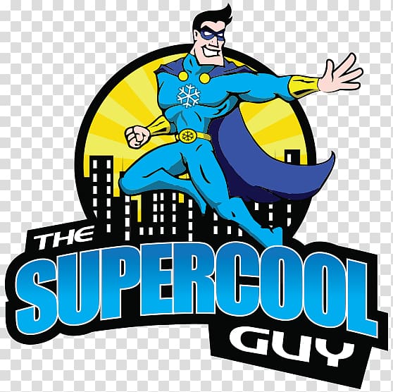 Logo Air conditioning Brand The Super cool guy Graphic design, super cool transparent background PNG clipart