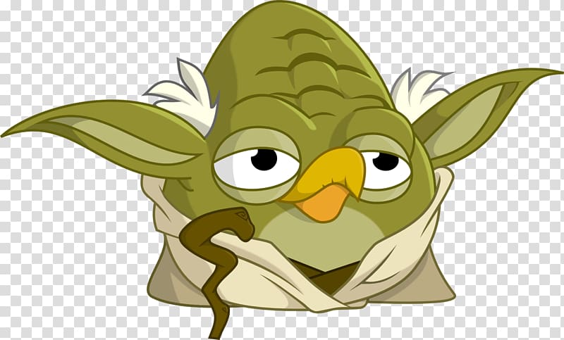 Angry Birds Star Wars II Yoda Anakin Skywalker Jabba the Hutt, star wars transparent background PNG clipart