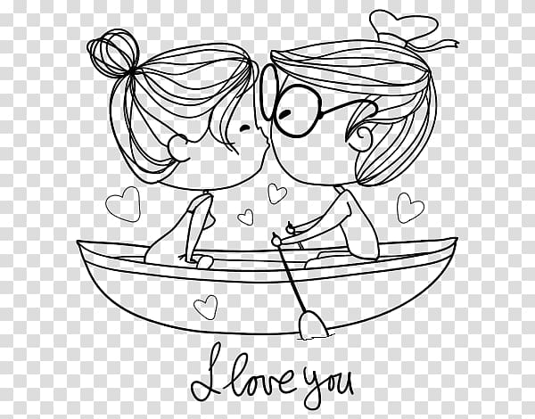 Coloring book Drawing Kiss Love Child, kiss transparent background PNG clipart