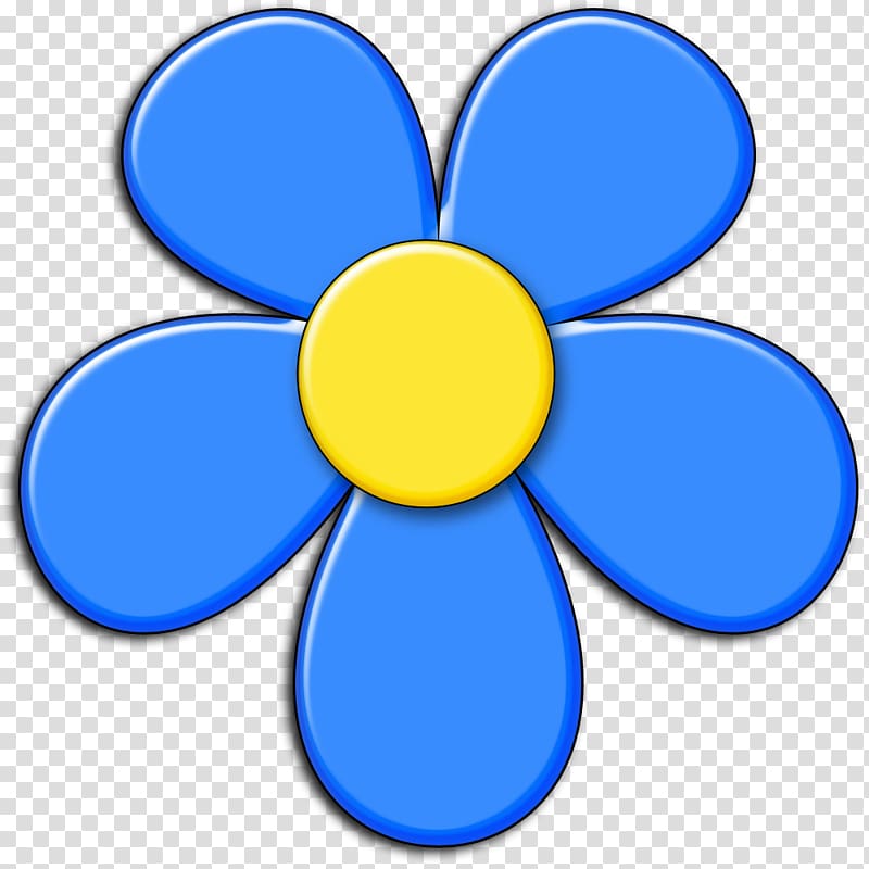 Color , blue flowers transparent background PNG clipart