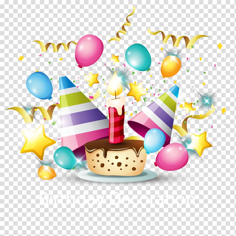 Happiness Happy Birthday to You Party Cake, Creative birthday transparent background PNG clipart