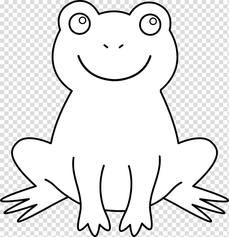 Frog Black and white , Bumpy Frog transparent background PNG clipart