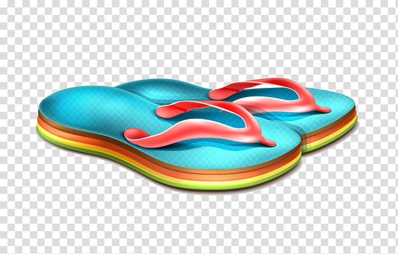 Slipper Shoe Adobe Illustrator, Blue sandals illustration transparent background PNG clipart