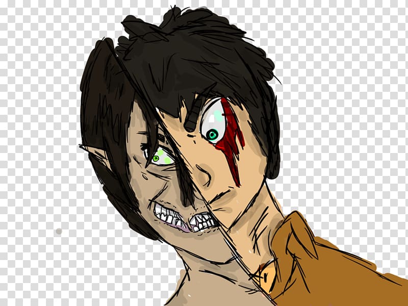 Homo sapiens Mouth Legendary creature Black hair, Eren Jaeger ...