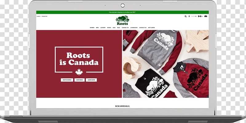 Brand Display advertising Multimedia, Roots Canada transparent background PNG clipart