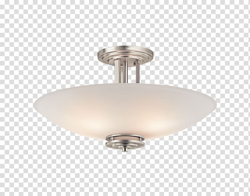 Light fixture Brushed metal Lighting Frosted glass, Ceiling Fixture transparent background PNG clipart