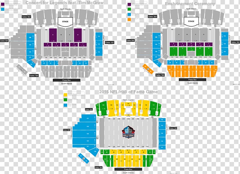 Tom Benson Hof Stadium Seating Chart