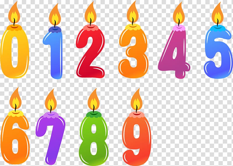 Birthday Candle Number , Birthday transparent background PNG clipart