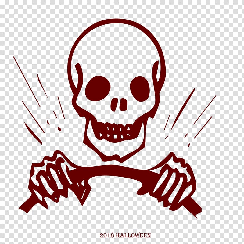 halloween 2018 driving skeleton head ., others transparent background PNG clipart