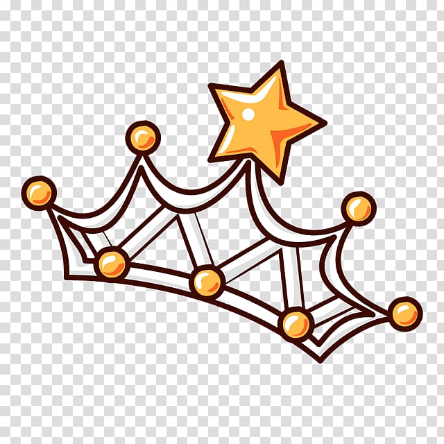 star crown cartoon decoration pattern transparent background PNG clipart