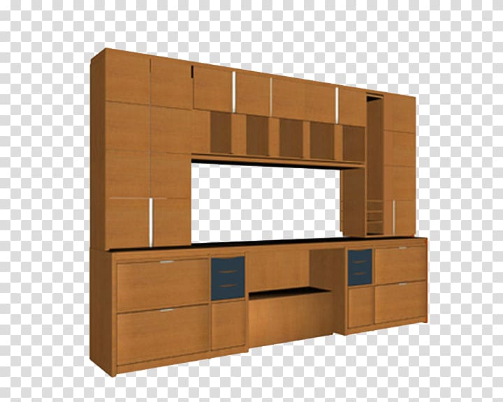 Cabinetry Shelf Furniture Drawer, Brown wood cabinet office transparent background PNG clipart