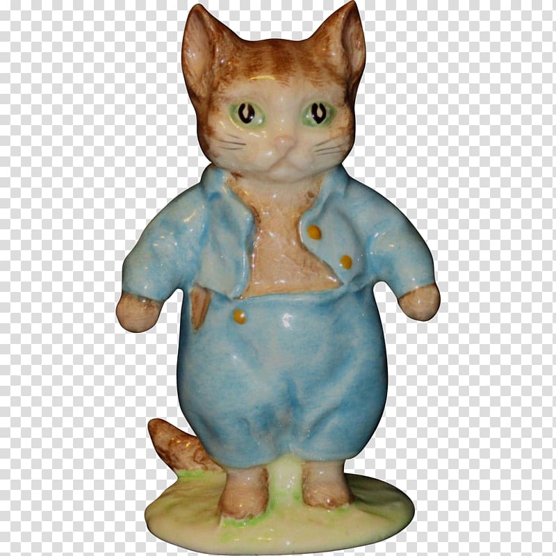 Beatrix Potter The Tale of Tom Kitten The Tale of Mr. Jeremy Fisher Figurine Cat, BEATRIX POTTER transparent background PNG clipart