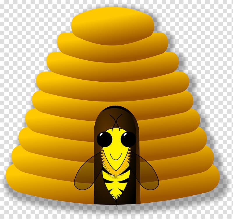 Beehive Honey bee , Cartoon Of Bee Hives transparent background PNG clipart