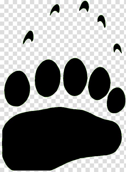 Bear Animal track Dog , Animal Track transparent background PNG clipart