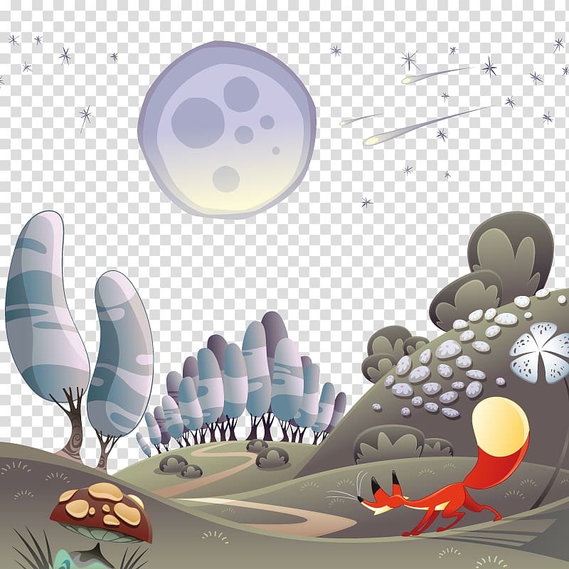 Cartoon Illustration, Forest transparent background PNG clipart