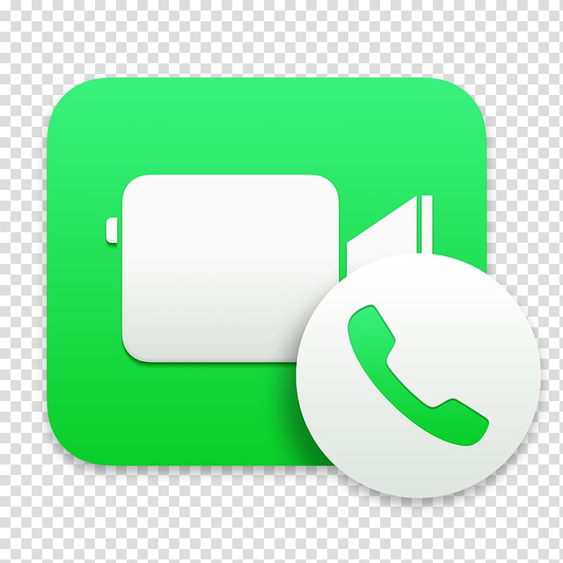 messenger application screenshot, computer icon material green, Facetime transparent background PNG clipart