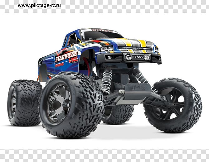 Monster truck Radio-controlled car Traxxas Stampede VXL, car transparent background PNG clipart
