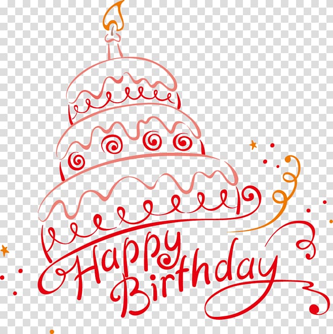 Birthday cake Party illustration, happy Birthday, Happy Birthday cake illustration transparent background PNG clipart