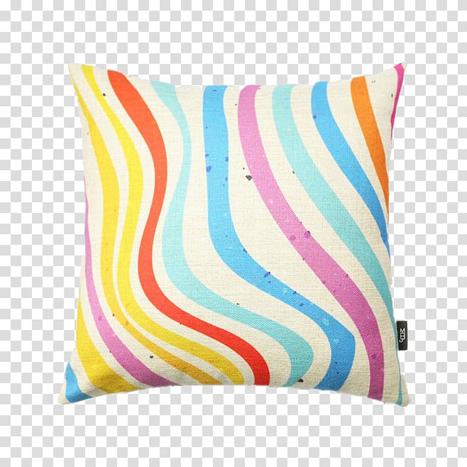multicolored throw pillow, Cushion Throw pillow Textile Pattern, Pillow transparent background PNG clipart