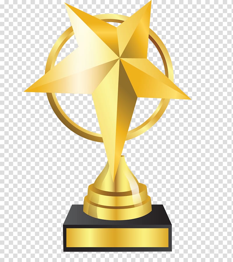 Trophy Award Gold medal , Trophy transparent background PNG clipart